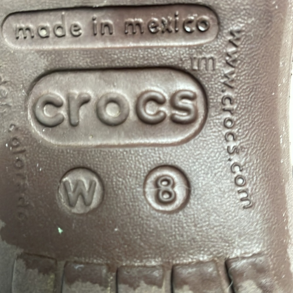 Women’s sz 8 Crocs Brown Malindi Ballet Slip-ons Slingback Flat Shoes Chocolate - Picture 3 of 10
